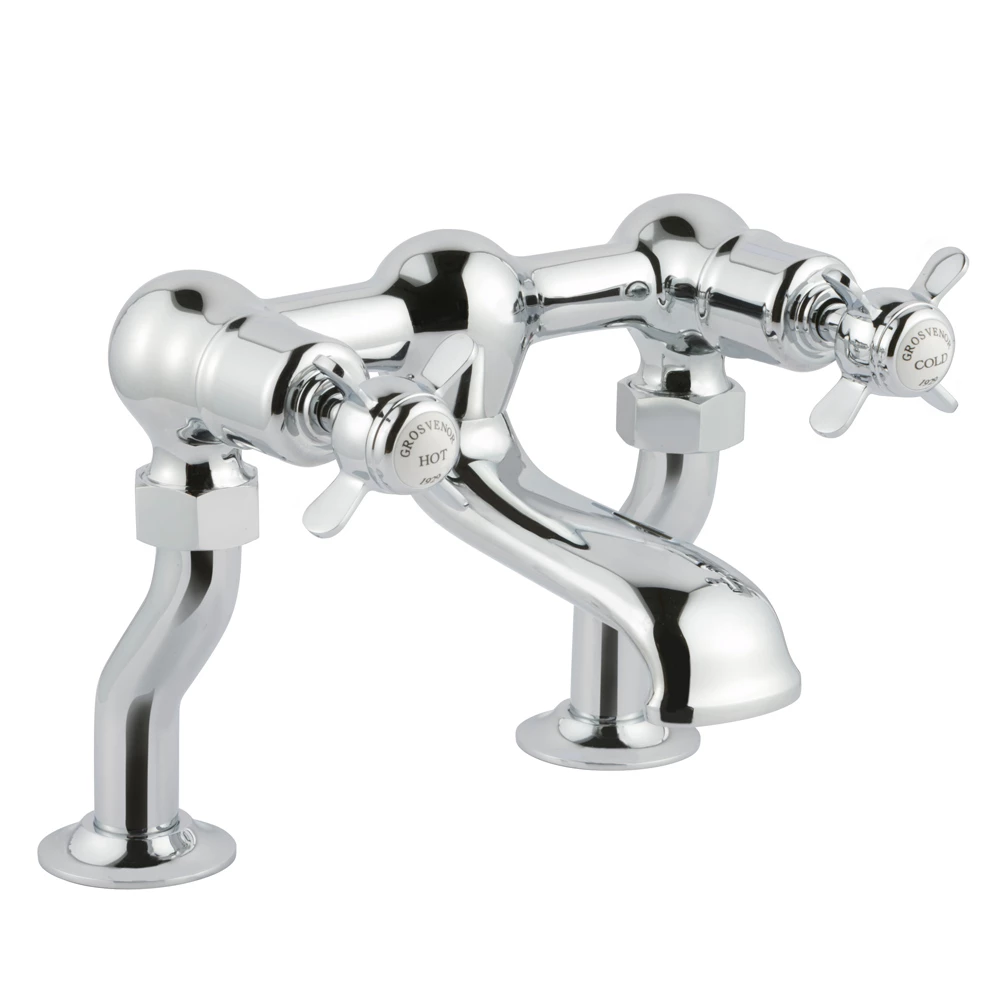 Butler & Rose Caledonia Pinch Deck Mounted Bath Filler - Chrome 3 Butler & Rose Caledonia Pinch Deck Mounted Bath Filler - Chrome