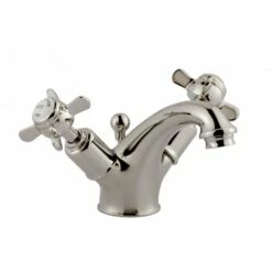 Butler & Rose Caledonia Pinch Mono Basin Mixer With Pop-up Waste - Nickel -TAP WAREHOUSE Shop butler rose caledonia pinch nickel basin tap5B15D