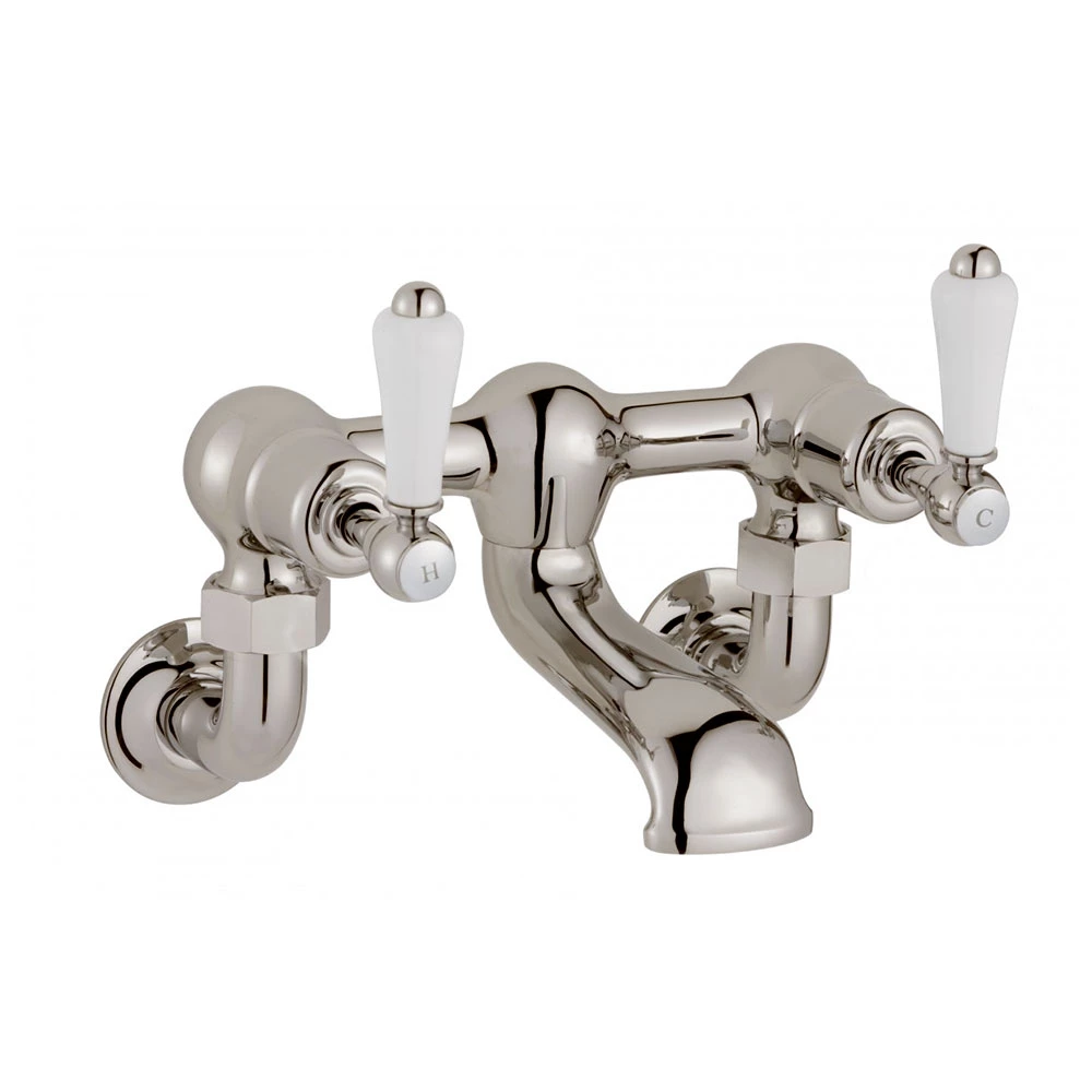 Butler & Rose Caledonia Lever Wall Mounted Bath Filler - Nickel 4 Butler & Rose Caledonia Lever Wall Mounted Bath Filler - Nickel - Image 2