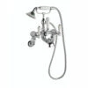 Butler & Rose Caledonia Lever Wall Mounted Bath Mixer With Shower Handset - Nickel 2 Butler & Rose Caledonia Lever Wall Mounted Bath Mixer With Shower Handset - Nickel -TAP WAREHOUSE Shop butler rose caledonia wall bath shower mixer kit