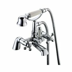 Butler & Rose Carlton Deck Mounted Bath Shower Mixer With Handset Kit