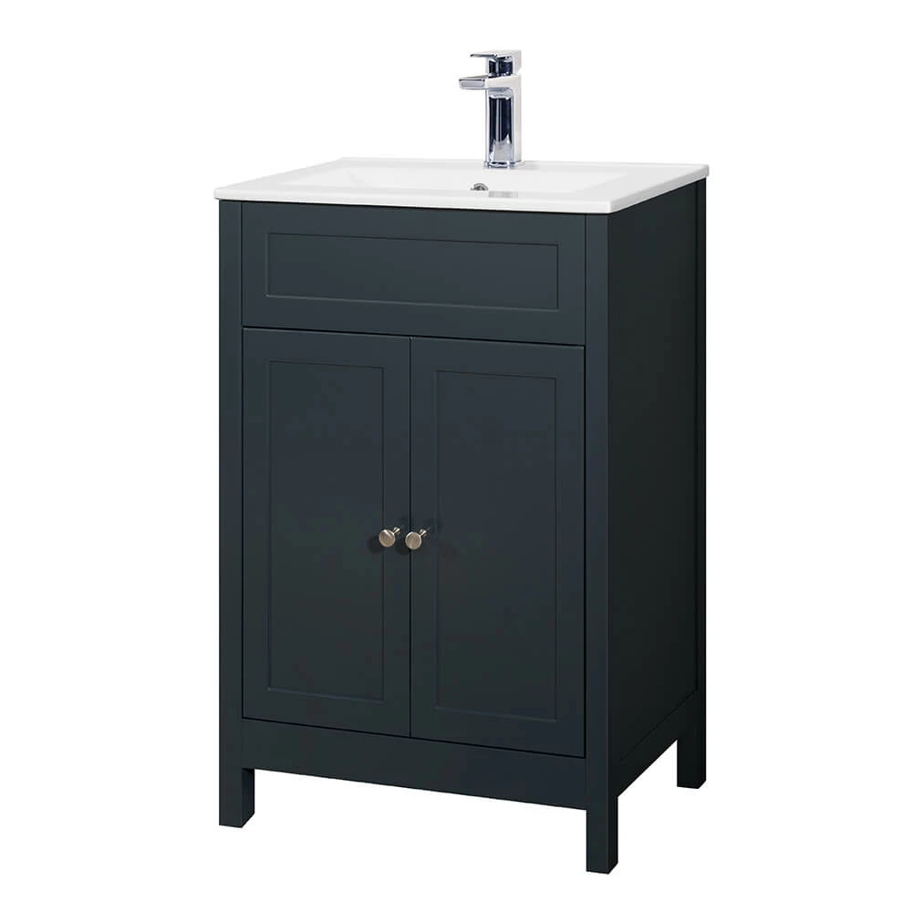 Butler & Rose Catherine Traditional 600mm Floorstanding Vanity Unit With Basin - Shadow Grey 17 Butler & Rose Catherine Traditional 600mm Floorstanding Vanity Unit With Basin - Shadow Grey - Image 15