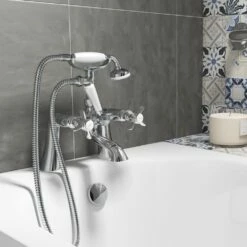 Butler & Rose Loretta Traditional Bath Shower Mixer With Handset Kit