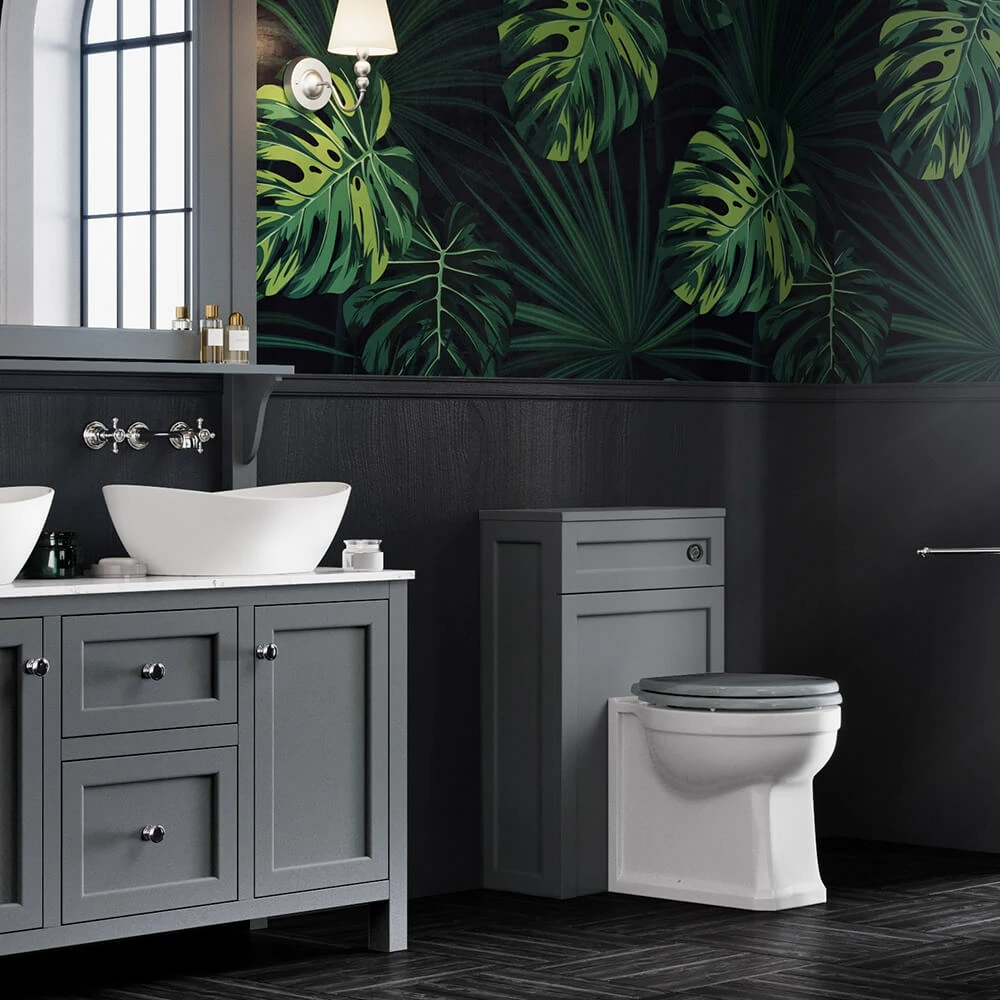 Butler & Rose 500mm Back To Wall Toilet Unit - Dovetail Grey 7 Butler & Rose 500mm Back To Wall Toilet Unit - Dovetail Grey - Image 5