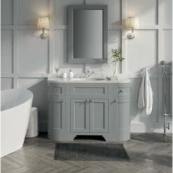 Butler & Rose Charlotte 1200mm Floorstanding Vanity Unit & Basin - Spa Grey