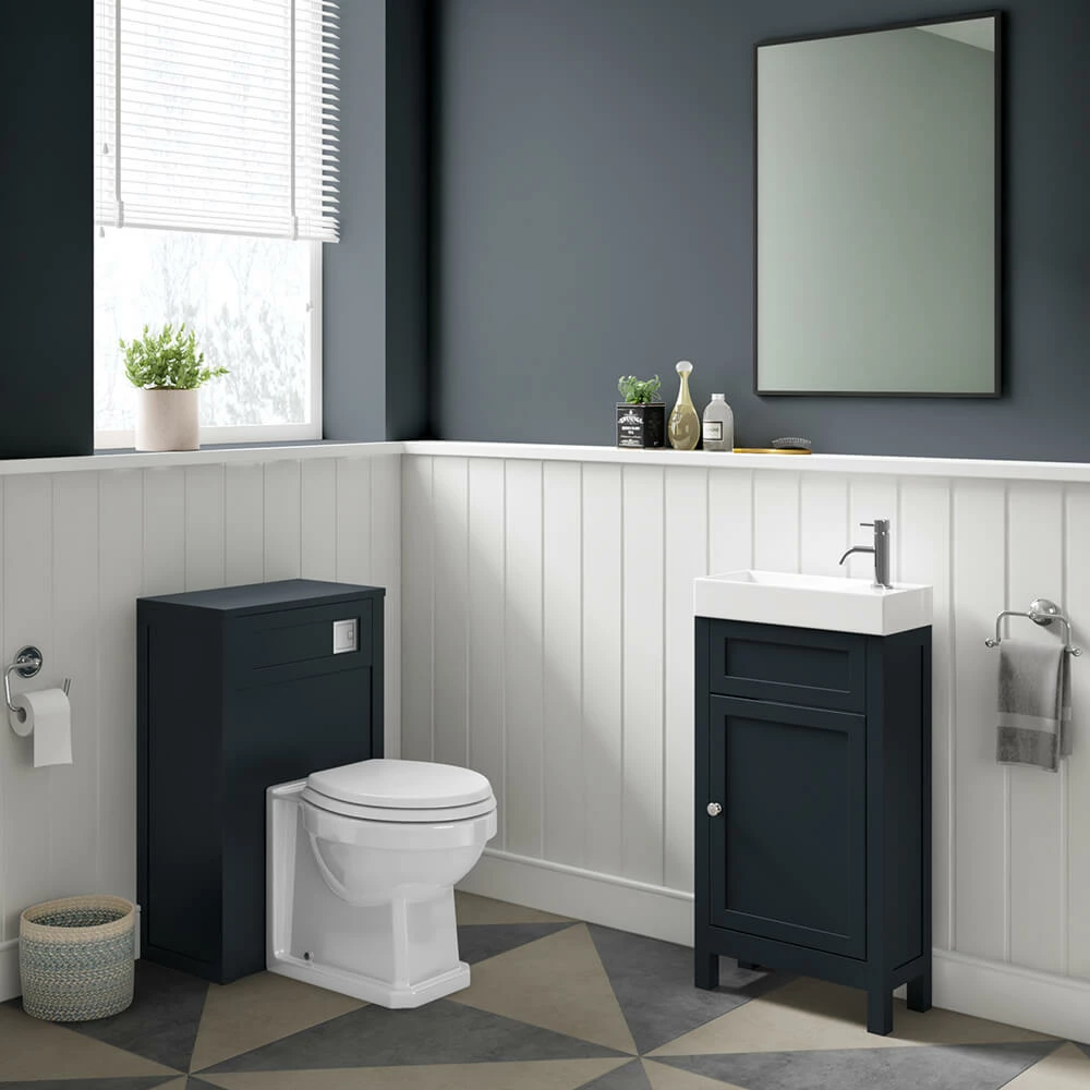 Butler & Rose Catherine 500mm Back To Wall Toilet Unit - Shadow Grey 5 Butler & Rose Catherine 500mm Back To Wall Toilet Unit - Shadow Grey - Image 3