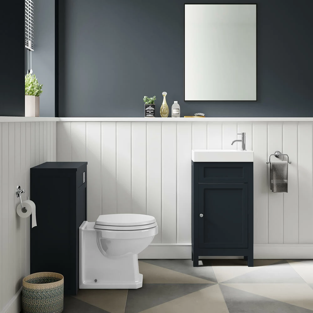 Butler & Rose Catherine 500mm Back To Wall Toilet Unit - Shadow Grey 7 Butler & Rose Catherine 500mm Back To Wall Toilet Unit - Shadow Grey - Image 5