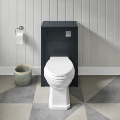Butler & Rose Catherine 500mm Back To Wall Toilet Unit - Shadow Grey 16 Butler & Rose Catherine 500mm Back To Wall Toilet Unit - Shadow Grey -TAP WAREHOUSE Shop butlerandrose catherine wc unit shadowgrey lifestyle1