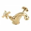 Sagittarius Churchman Gold Crosshead Basin Mixer With Clicker Waste 1 Sagittarius Churchman Gold Crosshead Basin Mixer With Clicker Waste -TAP WAREHOUSE Shop ch106g