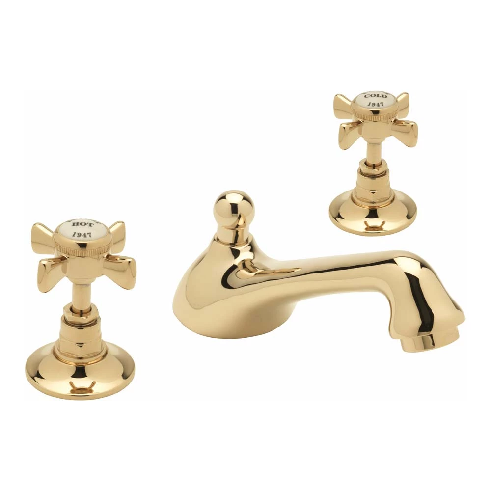 Sagittarius Churchman 3H Basin With Pop-Up Waste - Gold 3 Sagittarius Churchman 3H Basin With Pop-Up Waste - Gold