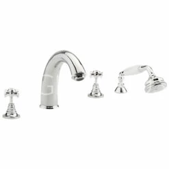 Sagittarius Churchman 4 Hole Bath Filler With Shower Kit