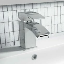 Vellamo City Waterfall Basin Mixer Tap & Waste