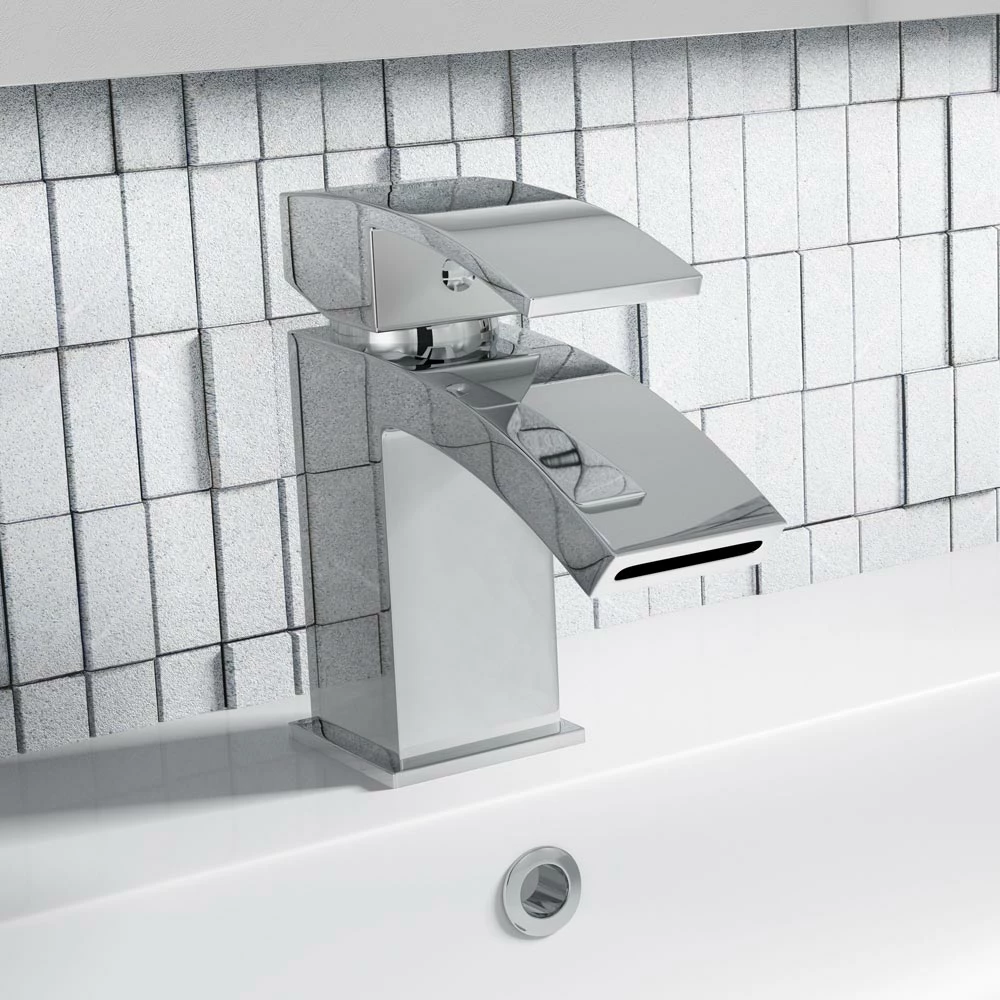 Vellamo City Waterfall Basin Mixer Tap & Waste 3 Vellamo City Waterfall Basin Mixer Tap & Waste
