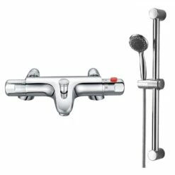 Clara Thermostatic Bath Shower Mixer & Slide Rail Kit