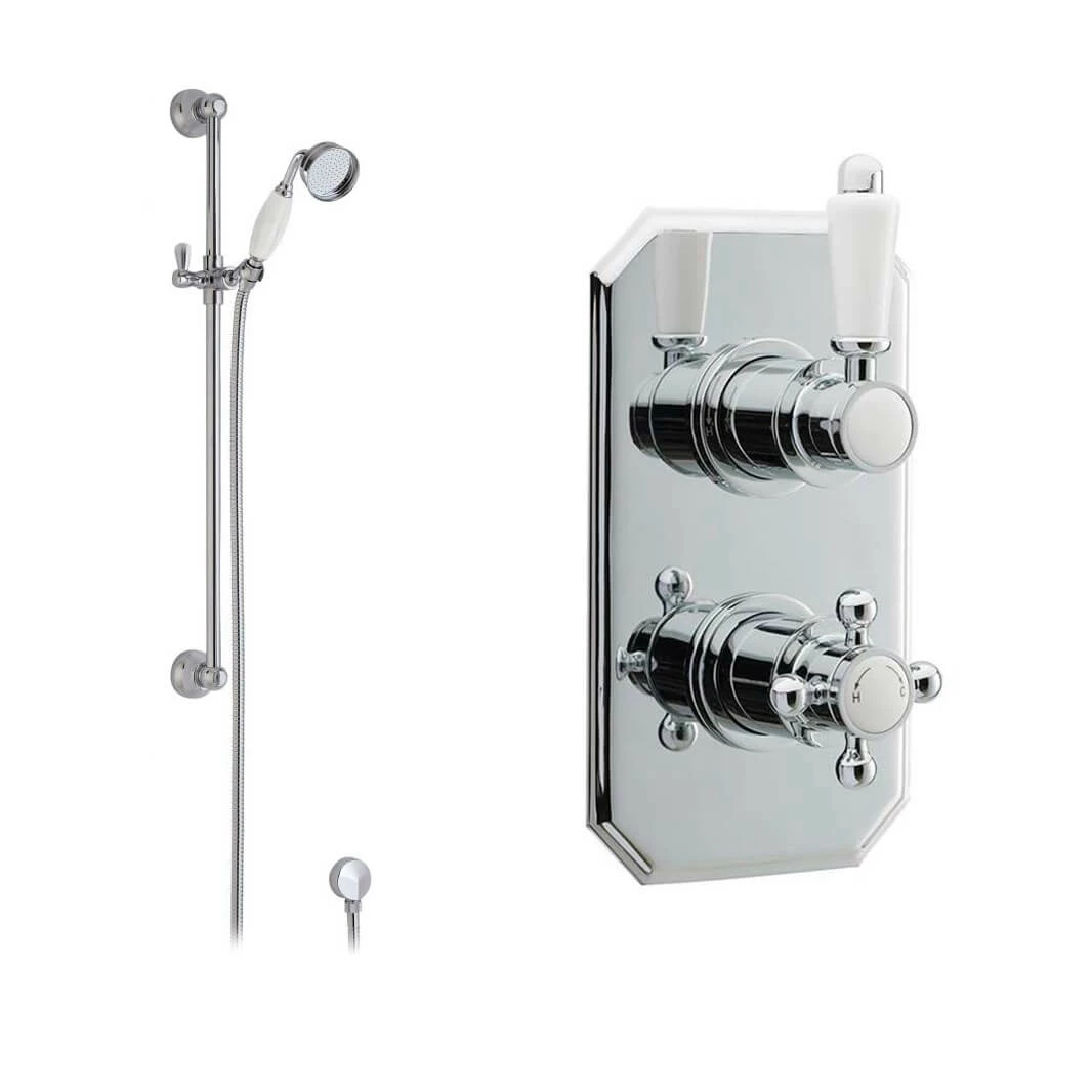 Butler & Rose Genevieve Concealed Thermostatic Shower Valve & Slide Rail Kit 4 Butler & Rose Genevieve Concealed Thermostatic Shower Valve & Slide Rail Kit - Image 2
