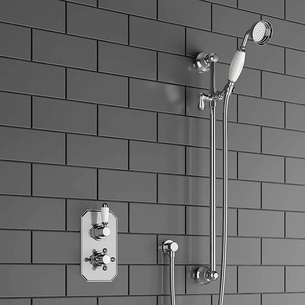 Butler & Rose Genevieve Concealed Thermostatic Shower Valve & Slide Rail Kit 3 Butler & Rose Genevieve Concealed Thermostatic Shower Valve & Slide Rail Kit