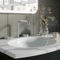 Crosswater 3ONE6 Stainless Steel 3 Hole Basin Mixer Tap -TAP WAREHOUSE Shop crosswater 3one6 3 hole basin mixer lifestyle 3