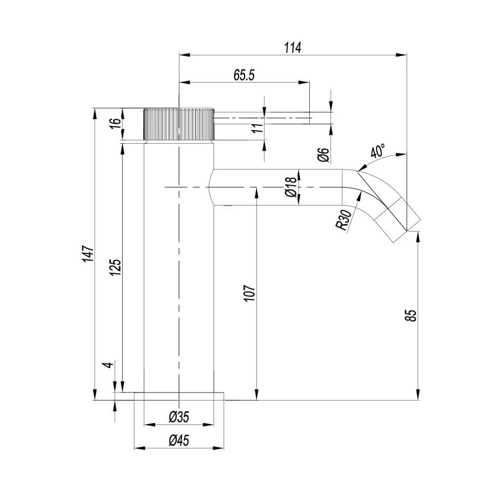 Crosswater 3ONE6 Stainless Steel Mono Basin Mixer 8 Crosswater 3ONE6 Stainless Steel Mono Basin Mixer - Image 6