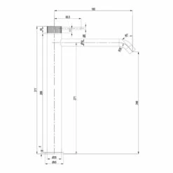 Crosswater 3ONE6 Stainless Steel Tall Mono Basin Mixer Tap -TAP WAREHOUSE Shop crosswater 3one6 tall basin mixer tap tech drawing
