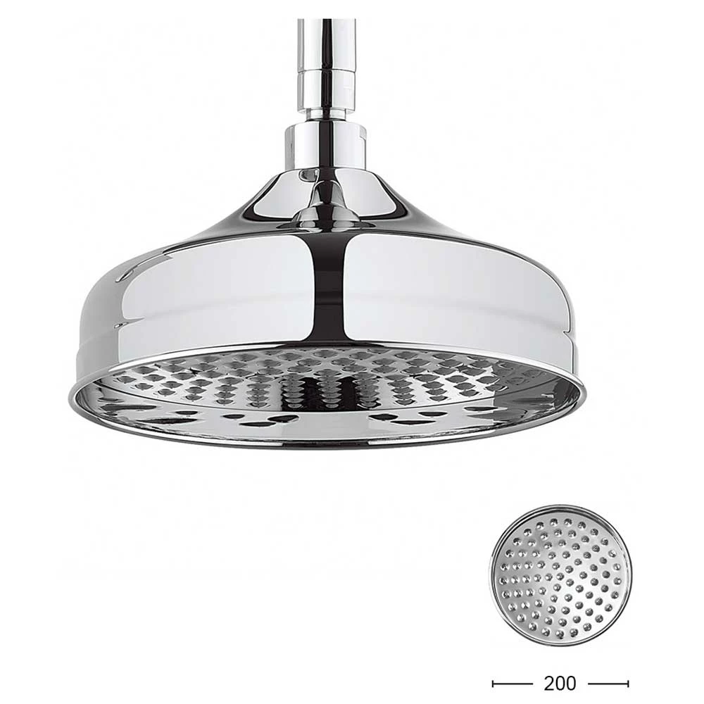 Crosswater Belgravia Exposed Thermostatic Shower Valve With Fixed Shower Head - 8 Inch Chrome Shower Head 9 Crosswater Belgravia Exposed Thermostatic Shower Valve With Fixed Shower Head - 8 Inch Chrome Shower Head - Image 7