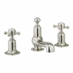 Crosswater Belgravia Crosshead 3 Hole Basin Mixer - Chrome -TAP WAREHOUSE Shop crosswater belgravia 3hole basin tap nickel