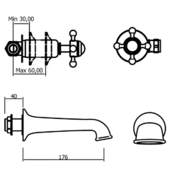 Crosswater Belgravia Crosshead Wall Mounted Bath Filler With Concealed Valves 11 Crosswater Belgravia Crosshead Wall Mounted Bath Filler With Concealed Valves -TAP WAREHOUSE Shop crosswater belgravia cross wall bath filler tech