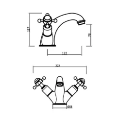 Crosswater Belgravia Crosshead Lux Mono Basin Mixer & Pop Up Waste - Chrome 15 Crosswater Belgravia Crosshead Lux Mono Basin Mixer & Pop Up Waste - Chrome -TAP WAREHOUSE Shop crosswater belgravia crosshead basin mixer tech