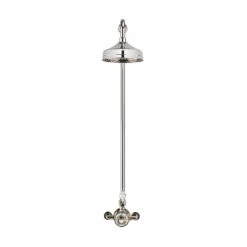Crosswater Belgravia Exposed Thermostatic Shower Valve With Fixed Shower Head - 8 Inch Chrome Shower Head 15 Crosswater Belgravia Exposed Thermostatic Shower Valve With Fixed Shower Head - 8 Inch Chrome Shower Head -TAP WAREHOUSE Shop crosswater belgravia exposed thermo shower nickel