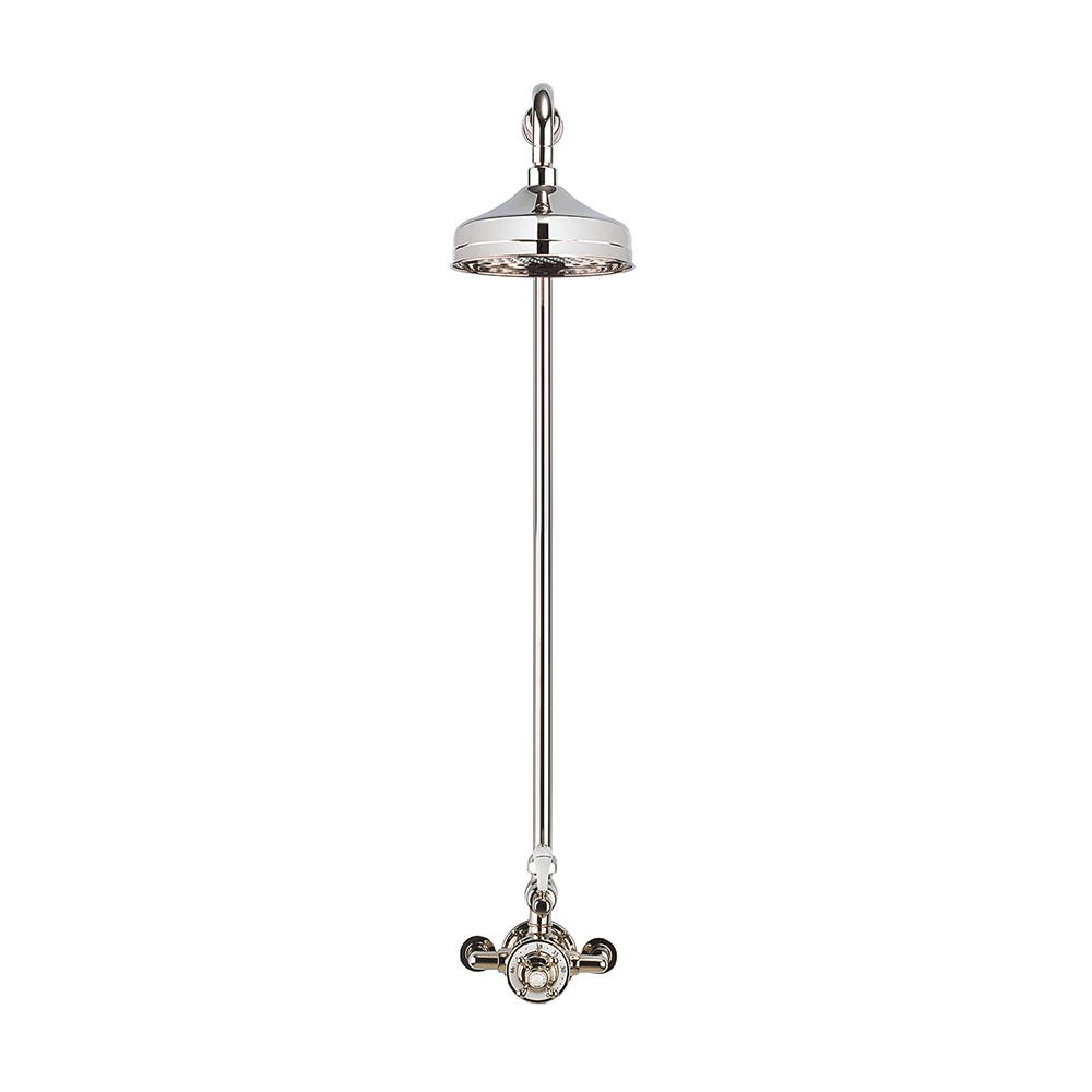 Crosswater Belgravia Exposed Thermostatic Shower Valve With Fixed Shower Head - 8 Inch Chrome Shower Head 6 Crosswater Belgravia Exposed Thermostatic Shower Valve With Fixed Shower Head - 8 Inch Chrome Shower Head - Image 4