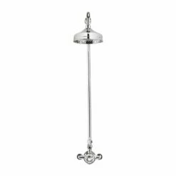 Crosswater Belgravia Exposed Thermostatic Shower Valve With Fixed Shower Head - 8 Inch Chrome Shower Head 16 Crosswater Belgravia Exposed Thermostatic Shower Valve With Fixed Shower Head - 8 Inch Chrome Shower Head -TAP WAREHOUSE Shop crosswater belgravia exposed thermo shower valve fixed head chrome
