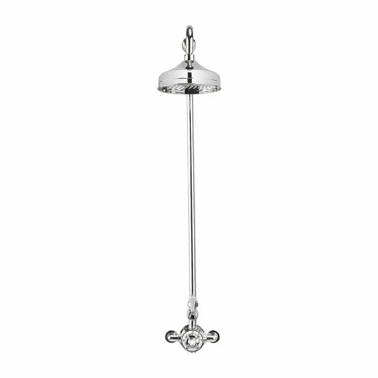 Crosswater Belgravia Exposed Thermostatic Shower Valve With Fixed Shower Head - 8 Inch Chrome Shower Head 7 Crosswater Belgravia Exposed Thermostatic Shower Valve With Fixed Shower Head - 8 Inch Chrome Shower Head - Image 5