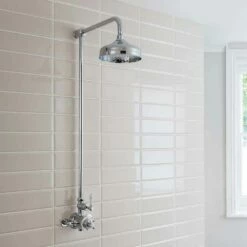 Crosswater Belgravia Exposed Thermostatic Shower Valve With Fixed Shower Head - 8 Inch Chrome Shower Head 13 Crosswater Belgravia Exposed Thermostatic Shower Valve With Fixed Shower Head - 8 Inch Chrome Shower Head -TAP WAREHOUSE Shop crosswater belgravia exposed thermostatic rail set