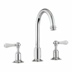 Crosswater Belgravia Lever 3 Hole Tall Basin Mixer Tap