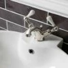 Crosswater Belgravia Twin Lever Mono Basin Mixer & Pop-Up Waste 1 Crosswater Belgravia Twin Lever Mono Basin Mixer & Pop-Up Waste -TAP WAREHOUSE Shop crosswater belgravia lever basin mixer tap