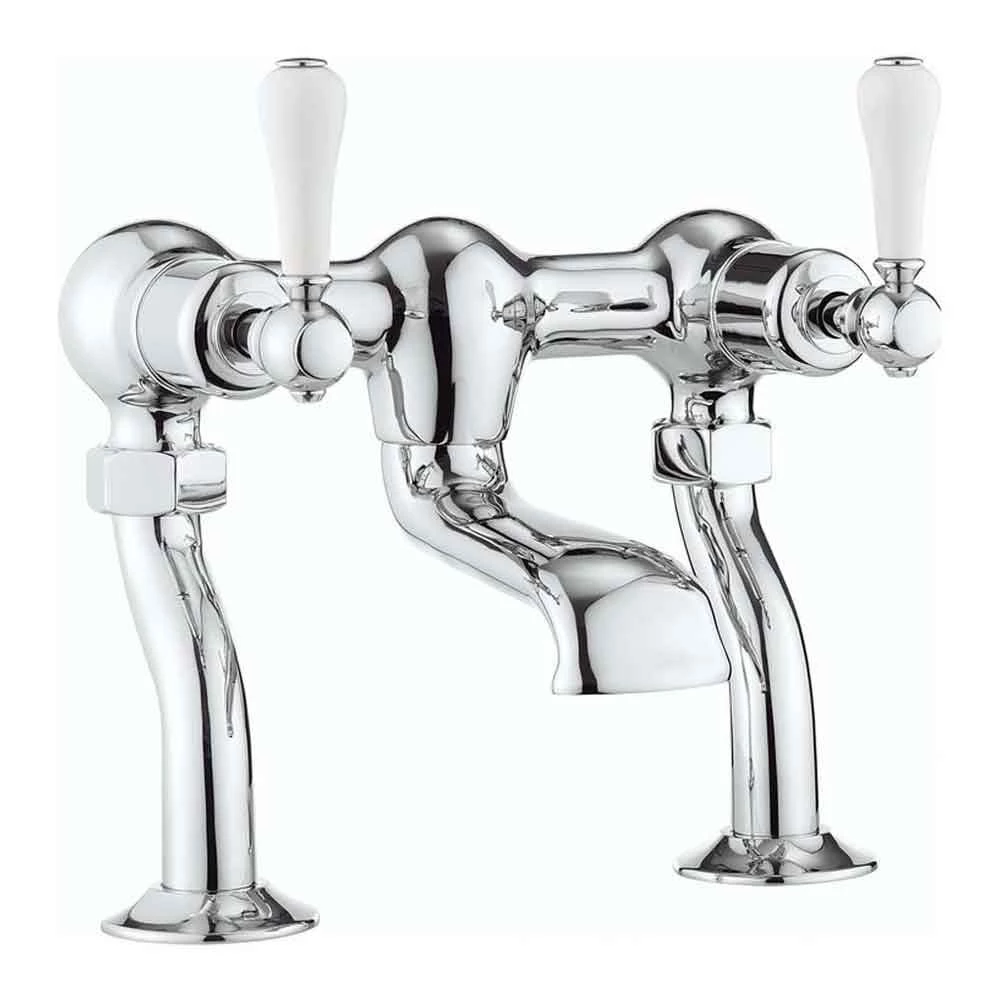 Crosswater Belgravia Twin Lever Bath Filler - Chrome 4 Crosswater Belgravia Twin Lever Bath Filler - Chrome - Image 2