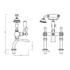Crosswater Belgravia Lever Deck Mounted Bath Shower Mixer With Handset Kit 19 Crosswater Belgravia Lever Deck Mounted Bath Shower Mixer With Handset Kit -TAP WAREHOUSE Shop crosswater belgravia lever deck bath shower mixer tech