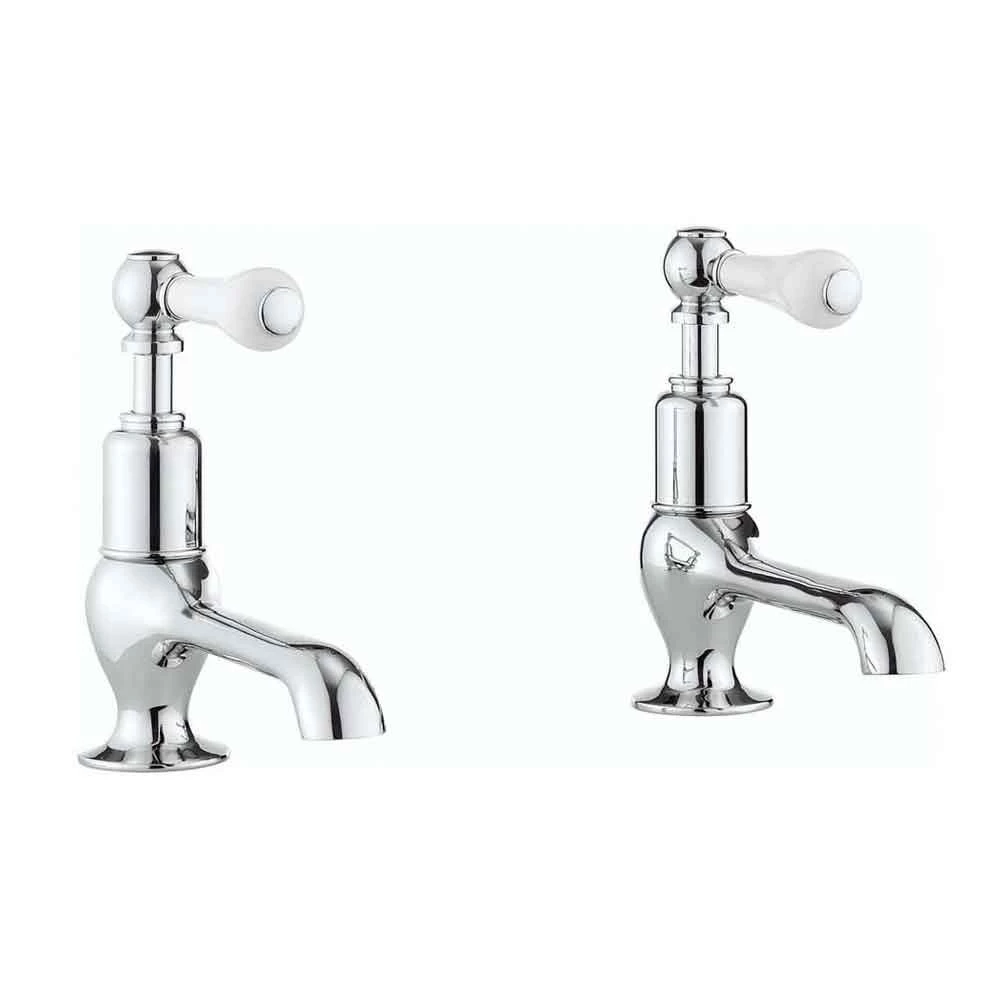 Crosswater Belgravia Lever Long Nose Basin Pillar Taps 4 Crosswater Belgravia Lever Long Nose Basin Pillar Taps - Image 2