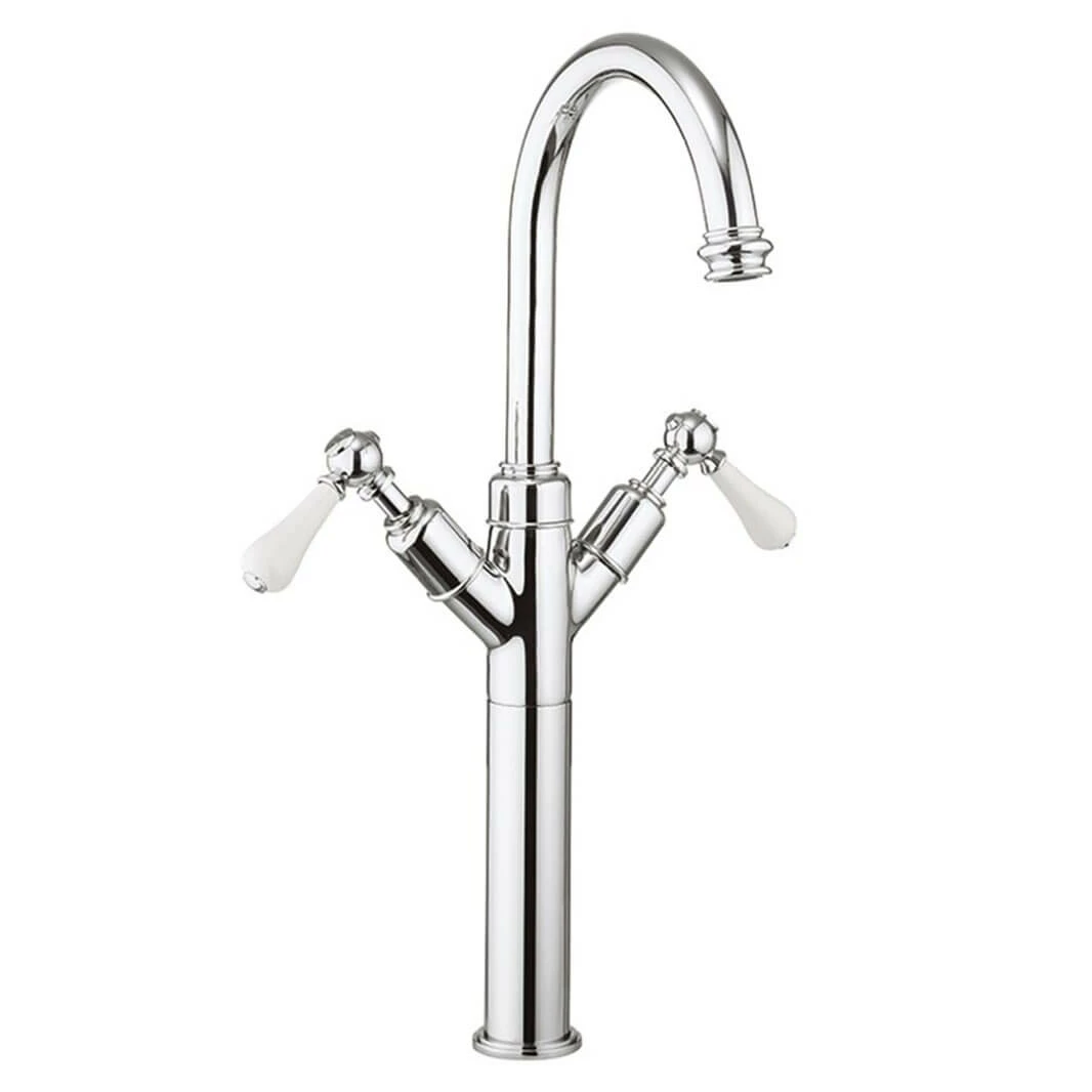 Crosswater Belgravia Lever Tall Monobloc Basin Mixer 4 Crosswater Belgravia Lever Tall Monobloc Basin Mixer - Image 2