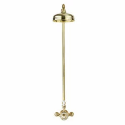 Crosswater Belgravia Exposed Thermostatic Shower Valve With Fixed Shower Head - 8 Inch Chrome Shower Head 14 Crosswater Belgravia Exposed Thermostatic Shower Valve With Fixed Shower Head - 8 Inch Chrome Shower Head -TAP WAREHOUSE Shop crosswater belgravia unlacquered brass exposed valve with head