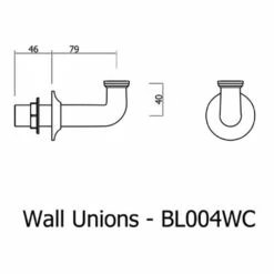 Crosswater Belgravia Wall Unions - Chrome 11 Crosswater Belgravia Wall Unions - Chrome -TAP WAREHOUSE Shop crosswater bl004wc dimensions