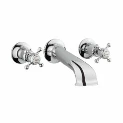 Crosswater Belgravia Crosshead Wall Mounted Bath Filler With Concealed Valves
