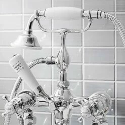 Crosswater Belgravia Crosshead Wall Mounted Bath Shower Mixer With Handset Kit 9 Crosswater Belgravia Crosshead Wall Mounted Bath Shower Mixer With Handset Kit -TAP WAREHOUSE Shop crosswater bl422dc bl004wc detail2