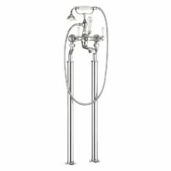 Crosswater Belgravia Lever Floor Standing Bath Shower Mixer With Handset Kit