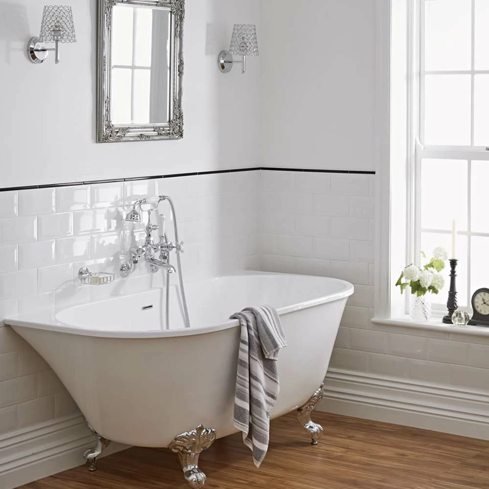 Crosswater Belgravia Lever Wall Mounted Bath Shower Mixer With Handset Kit 6 Crosswater Belgravia Lever Wall Mounted Bath Shower Mixer With Handset Kit - Image 4