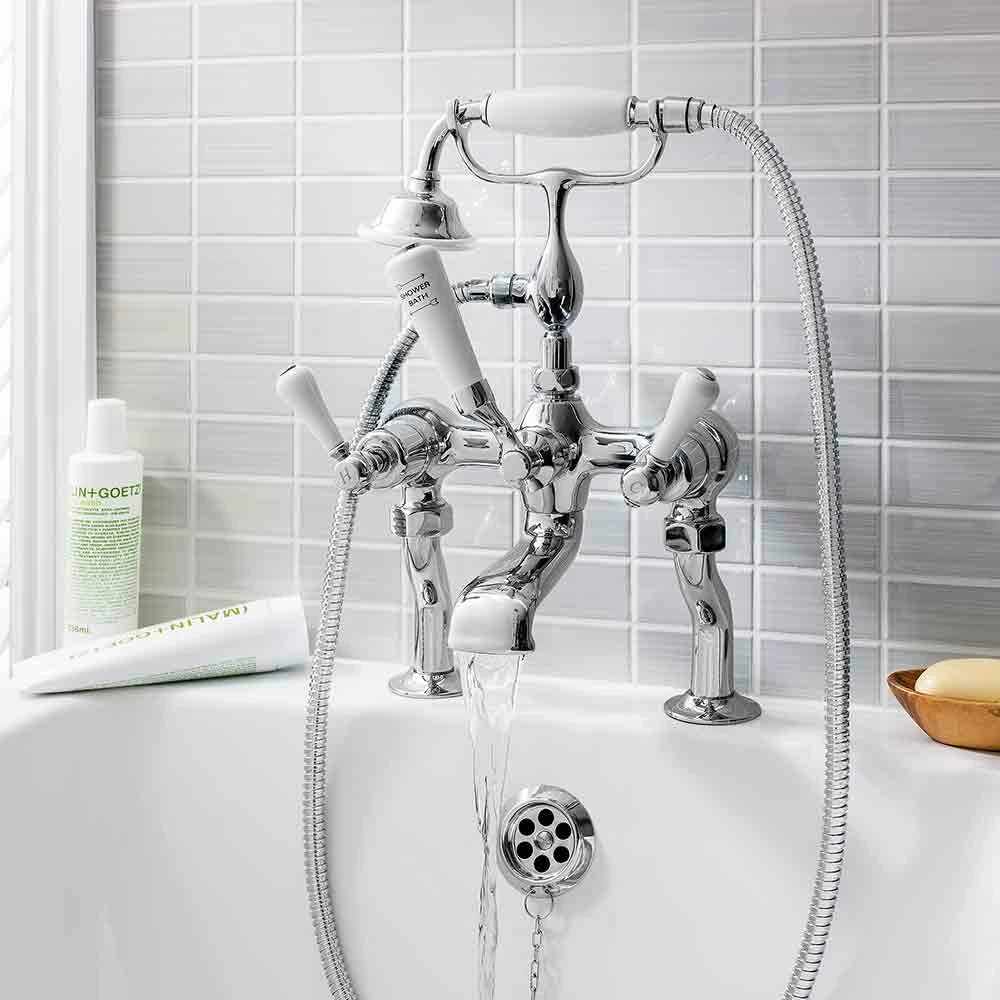 Crosswater Belgravia Lever Deck Mounted Bath Shower Mixer With Handset Kit 4 Crosswater Belgravia Lever Deck Mounted Bath Shower Mixer With Handset Kit - Image 2