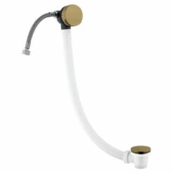 Crosswater MPRO Overflow Bath Filler With Click Clack Waste - Brushed Brass
