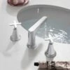 Crosswater Celeste 3 Hole Crosshead Basin Mixer -TAP WAREHOUSE Shop crosswater celeste 3 hole crosshead basin mixer