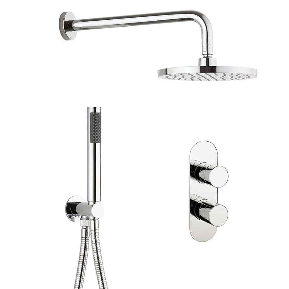 Crosswater Central 2 Outlet 2 Handle Shower Bundle - Chrome 3 Crosswater Central 2 Outlet 2 Handle Shower Bundle - Chrome