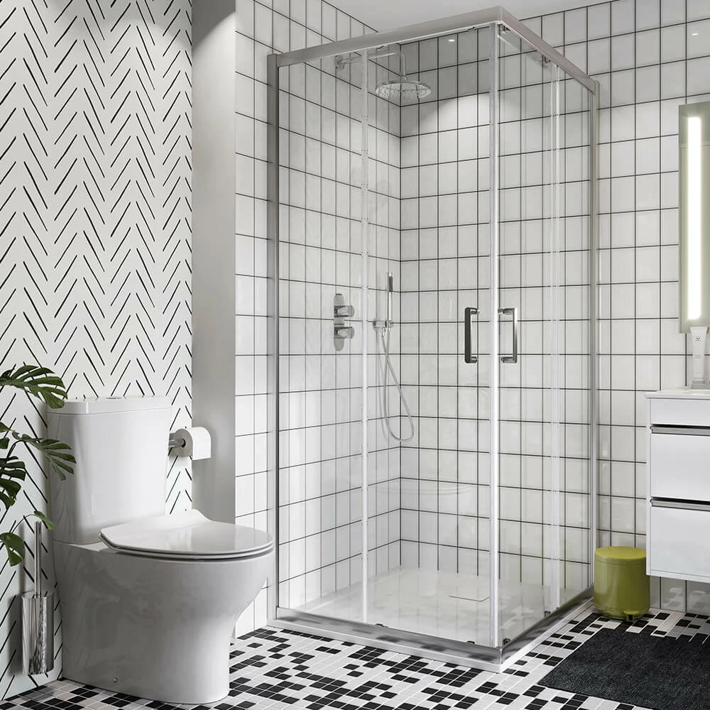 Crosswater Central 2 Outlet 2 Handle Shower Bundle - Chrome 4 Crosswater Central 2 Outlet 2 Handle Shower Bundle - Chrome - Image 2