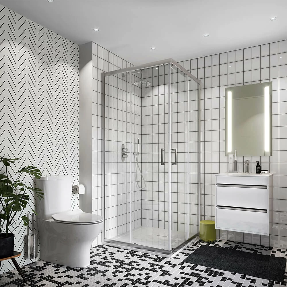 Crosswater Central 2 Outlet 2 Handle Shower Bundle - Chrome 6 Crosswater Central 2 Outlet 2 Handle Shower Bundle - Chrome - Image 4